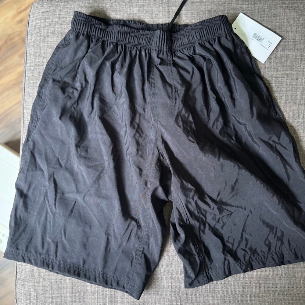 TDI Direct MTB Bike Shorts Mens Large Black Padded Liner 2-in-1 Mountain Biking
